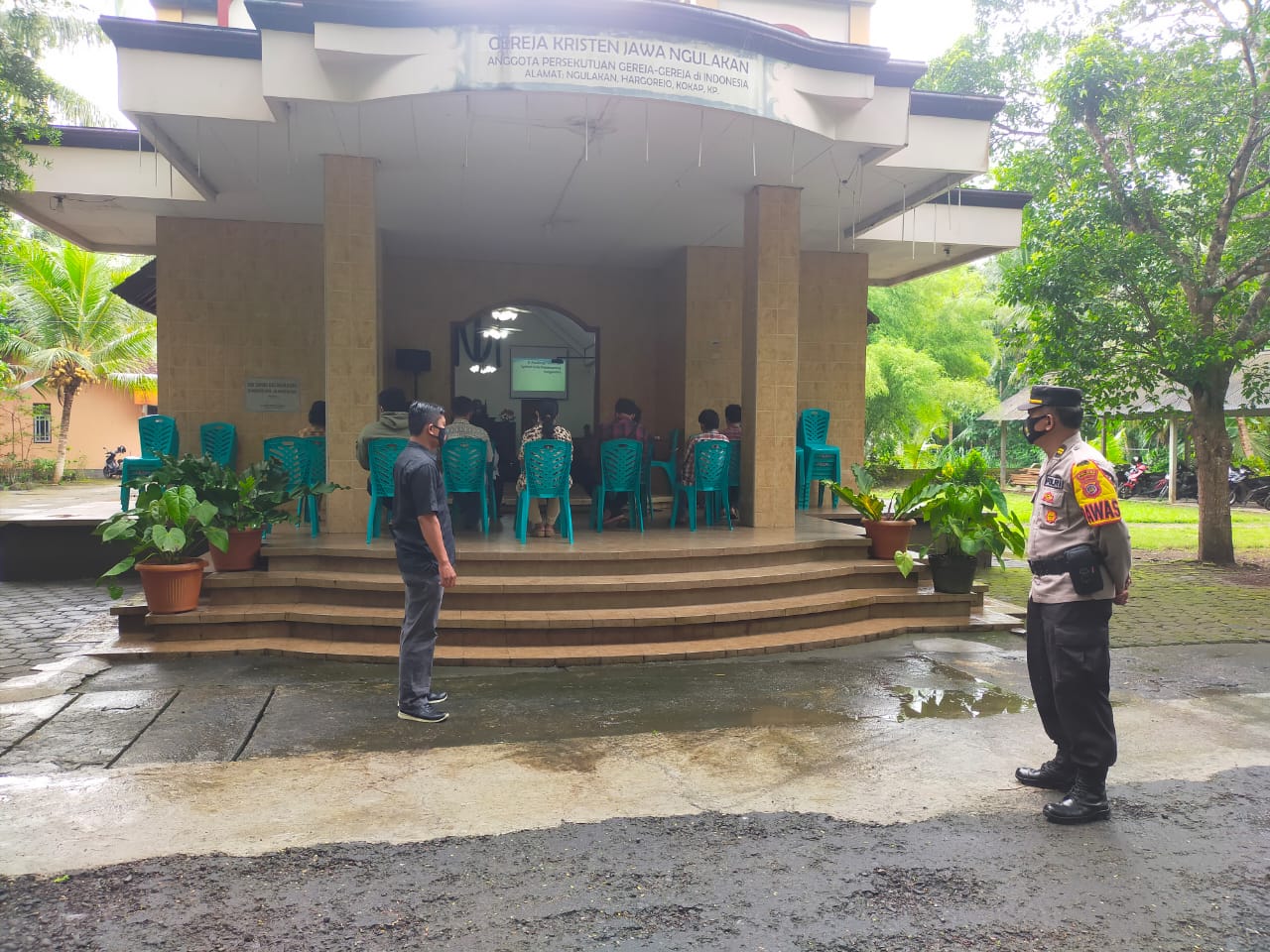 Bhabinkamtibmas Lakukan PAM Ibadah GKJ Ngulakan